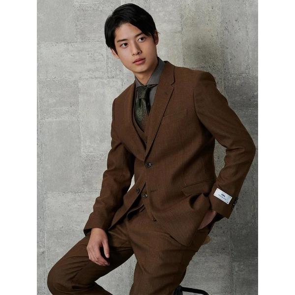 ジャケット テーラードジャケット 「EDWINコラボ」デニムライク　ウールセットアップ　ジャケット　...