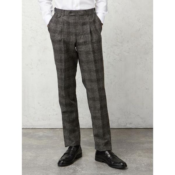 スラックス 「MARLANE別注」TRANS CONTINENTS　チェック柄　セットアップパンツ　...