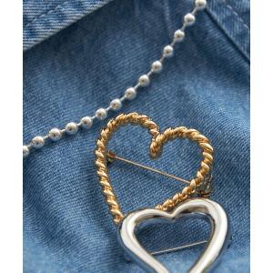 ブローチ ハート モチーフ ブローチ レディースの買取情報