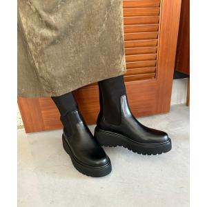 ブーツ 厚底リブニットブーツ 41403 レディース