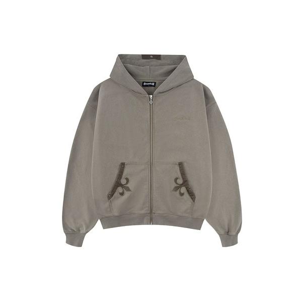 パーカー フーディー｜Fleur Leather Patch ZIp Hoodie｜SUPPLIER...