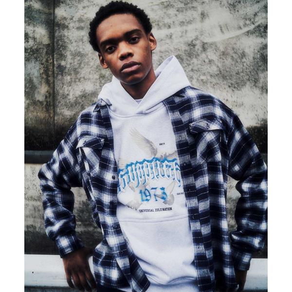 シャツ ロングスリーブ｜Faux Leather Patch Check Shirt｜SUPPLIE...