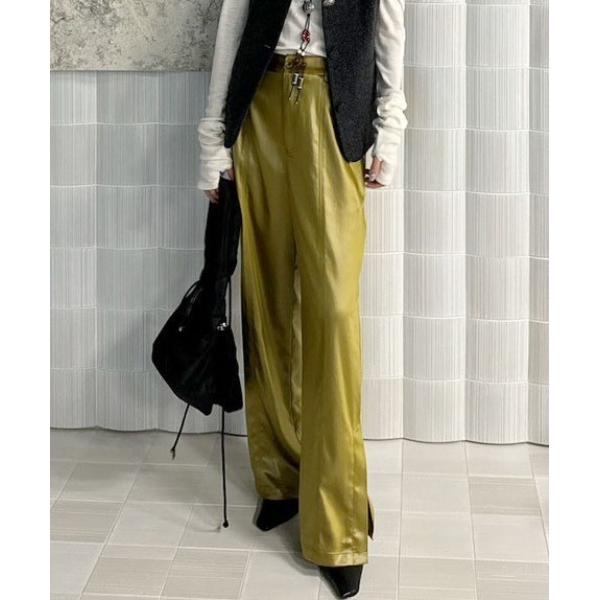 パンツ LUSTER STRAIGHT SLIT PANTS レディース