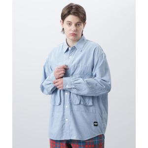 シャツ MANASTASH/マナスタッシュ/CARGO POCKET WORK SHIRTS/カーゴポケットワークシャツ メンズ レディース