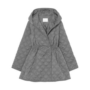 コート アウター キルティングフードコート レディース