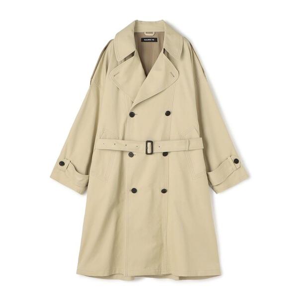 トレンチコート コート ノンマーセライズドコットンギャバジン トレンチコート メンズ