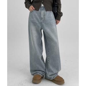 ジーンズ デニム デニムパンツ 「MADE」 バトンワイドデニムパンツ レディース メンズ