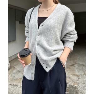 Amomento カーディガン RIBBED MOCK NECK CARDIGAN-リブモックネックカーディガン-AMOMENTO