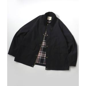 ブルゾン アウター Hunting Jacket/オーバーサイズ 襟コーデュロイ ショート丈 ハンティングジャケット/ブルゾン/レディース メンズ メ