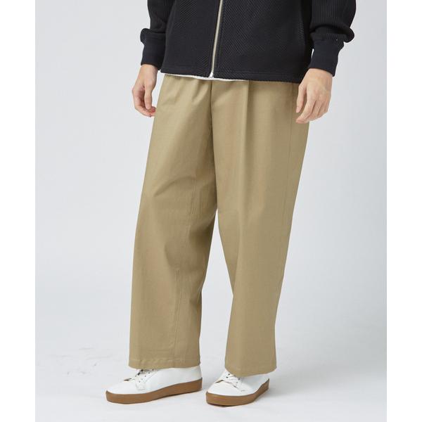パンツ ハイツイストコットン ワイドトラウザーズ メンズ レディース