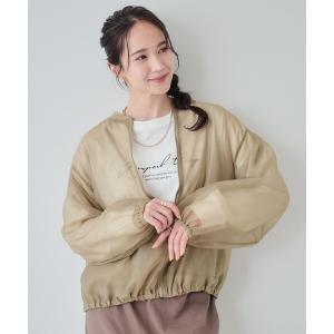 dinos レーヨン混 ストレッチ サファリシャツジャケット ジャケット