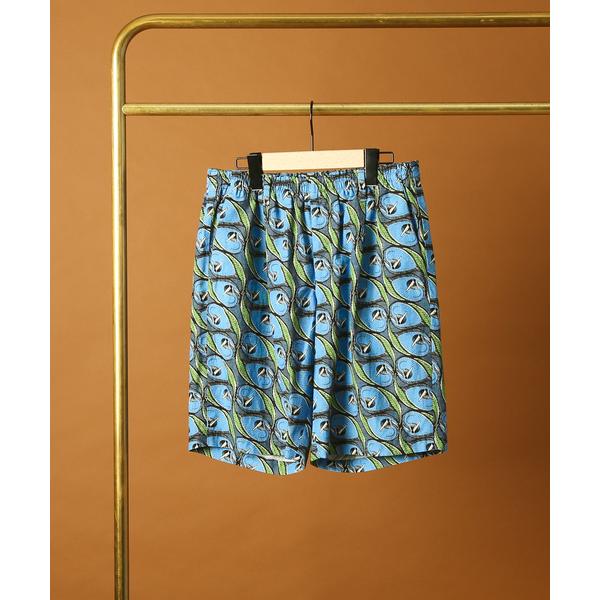 パンツ 「セットアップ対応」アフリカンバティック柄 ショートパンツ メンズ