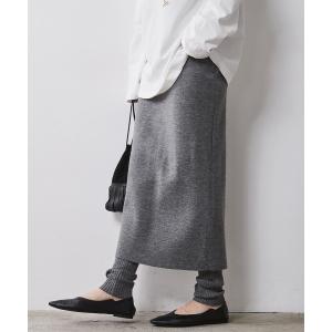 スカート レギンス付ニットタイトスカート 「大きいサイズ有」シックスタイル