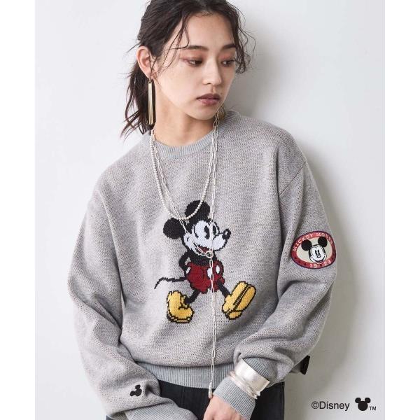 ニット セーター ミッキーマウス/ジャガードニットプルオーバー 「大きいサイズ有」シックスタイル レ...