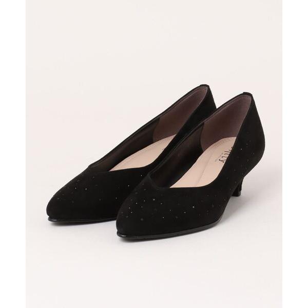 パンプス ポインテッドトゥホットフィックスパンプス