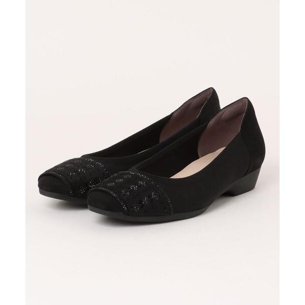 パンプス レーザーカットモチーフカッターパンプス