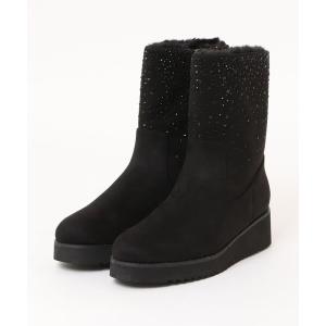 ブーツ ホットフィックスボアショートブーツ レディース