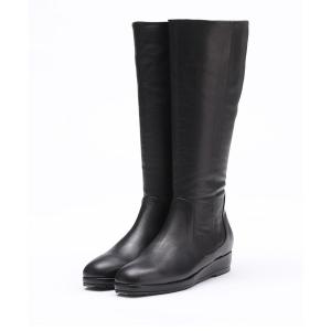 ブーツ ウエッジヒールロングブーツ レディース