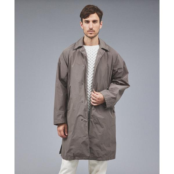 ステンカラーコート コート 「ガーメントダイ」バルカラーコート メンズ