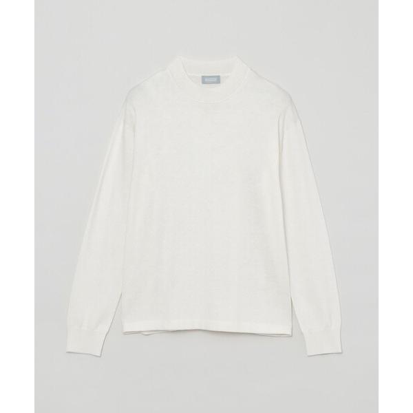 ニット セーター GREY LABEL ウールコットンモックネックニット レディース