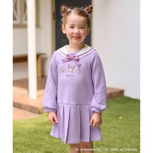 mezzo piano メゾピアノ 遊園地柄ドッキングワンピース ラベンダー