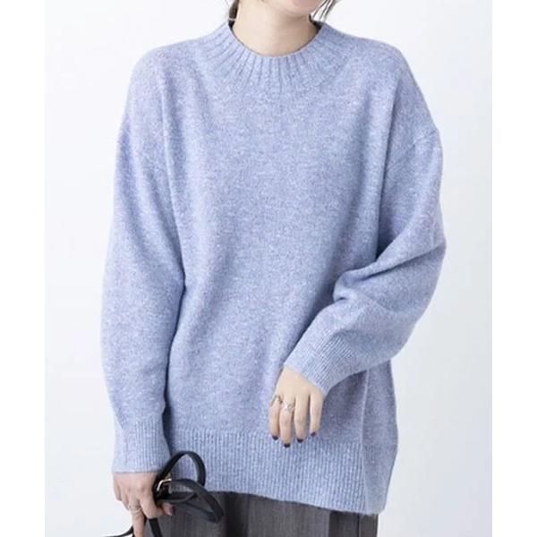 ニット セーター ラメ入りバックスリットニットプルオーバー レディース