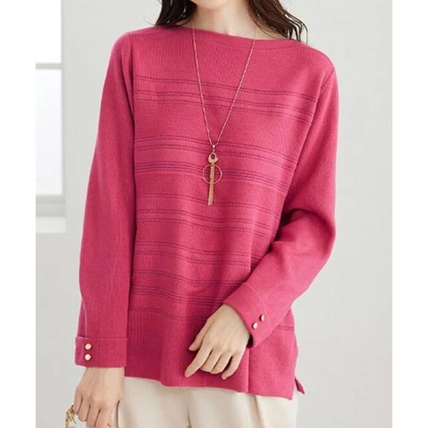 ニット セーター ラメ入りミラノリブニットプルオーバー レディース