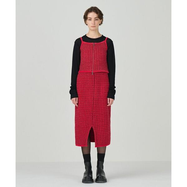 スカート ツイードニットスカート