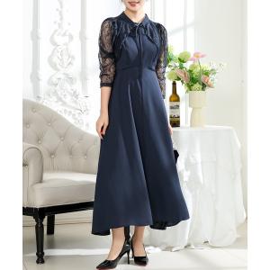 ドレス 2WAY レースボレロ付き Aライン ベ...の商品画像