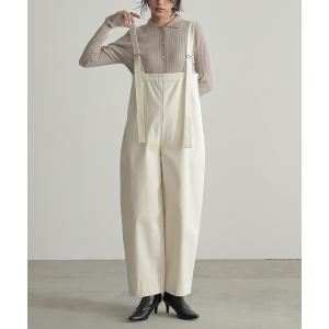 ワイドパンツ チノパン 撥水チノカーブサロペットパンツ「サスティナブル」 レディース｜ZOZOTOWN Yahoo!店