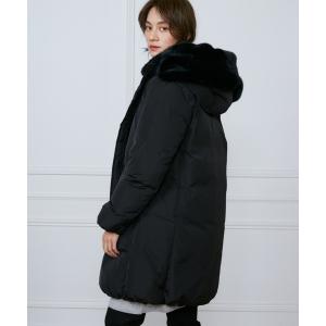 ダウンコート ダウンジャケット フェイクファーフードロングダウンコート「Re:DOWN」 レディース
