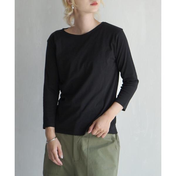 tシャツ シルキースムースコットン Tシャツ「七分袖」 レディース