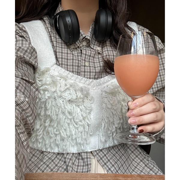 タンクトップ ノースリーブ loop design bustier / ループデザインビスチェ レデ...