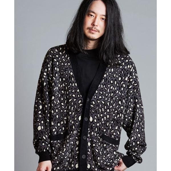カーディガン 「NO ID.」Leopard Jacquard Cardigan / レオパード ジ...