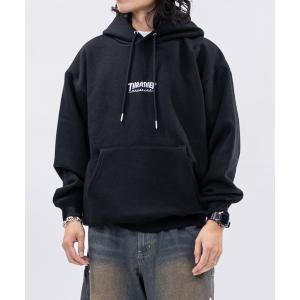 パーカー 「at」「THRASHER/スラッシャー」裏起毛 ワンポイントロゴ刺繍 ボクシーフィット パーカー メンズ レディース｜ZOZOTOWN Yahoo!店