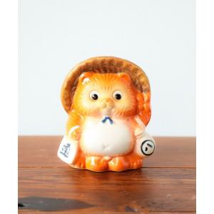 忍者狸 青 5号 （手裏剣） （信楽焼・たぬき・オブジェ・置物・忍者