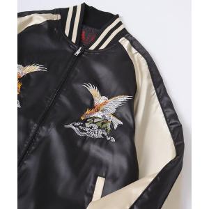 HOUSTON（ヒューストン） スカジャン - マルーン メンズ : ZOZOTOWN