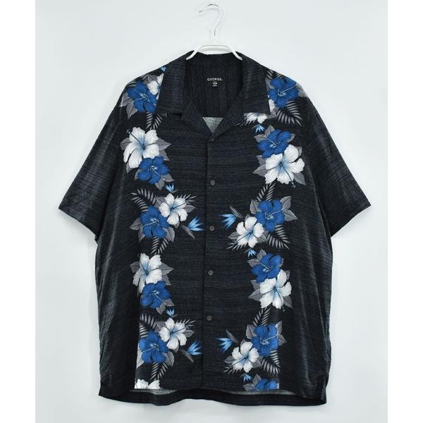 シャツ 「ヴィンテージ古着」GEORGE ショートスリーブ オープンカラーシャツ メンズ レディース