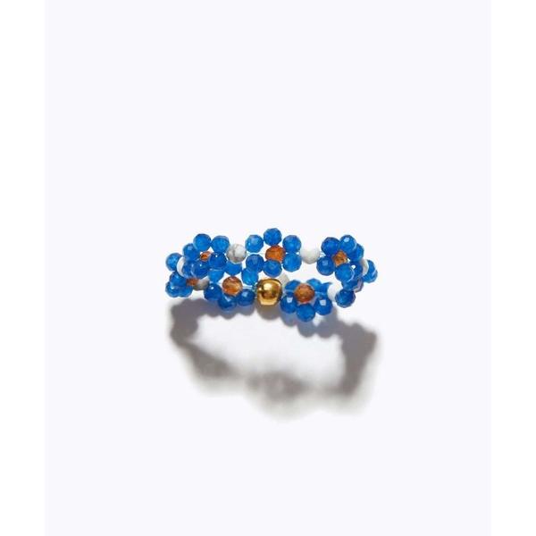 指輪 リング 「amulette」 「心を穏やかにする調和の象徴」ブルーカルセドニー フラワー リン...