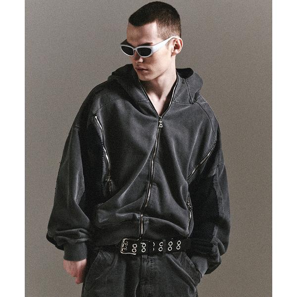 パーカー LIBERE リベーレ / GHOST ZIP-UP HOODIE ゴーストジップアップフ...