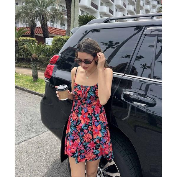 ワンピース LA VIDA MINI/ロキシー総柄ワンピース