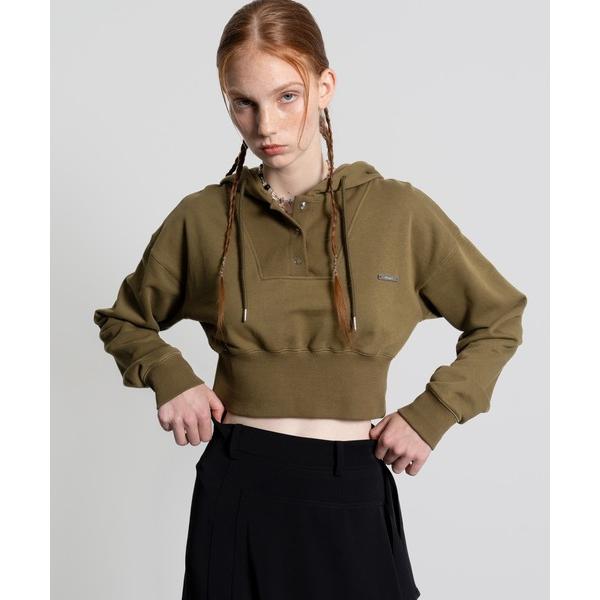 パーカー 「ELOOPS」クロップドフーディ レディース メンズ