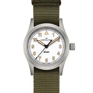 腕時計 レディース HAMILTON 「ハミルトン」 腕時計 Khaki Field （カーキ フィールド） クオーツ 33MM ホワイト×グリーン レディース メンズ