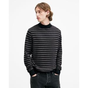 セーター ニット ANDI MOCK NECK STRIPED JUMPER | ANDI モック ネック ストライプ ニット・セーター メンズ