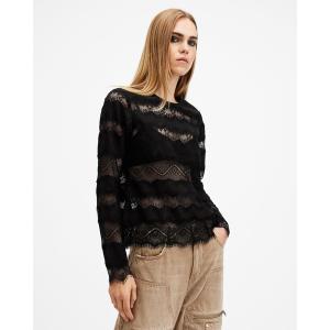 TIFF LACE PANELLED SHEER TOP | TIFF レース パネル シアー トップ レディース