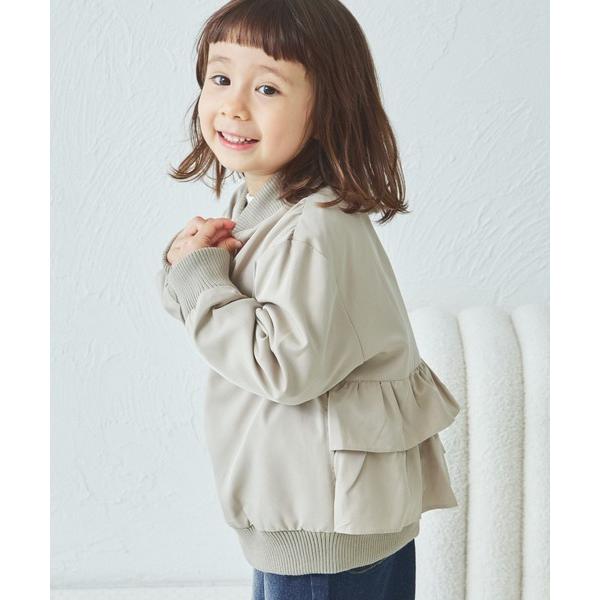 ブルゾン アウター バックフリル MA-1 ブルゾン キッズ 子供服 女の子