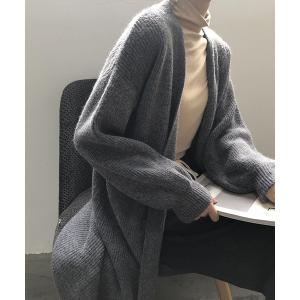 カーディガン ロングニットカーディガン レディース
