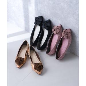 パンプス ローズコサージュフラットパンプス(20...の商品画像