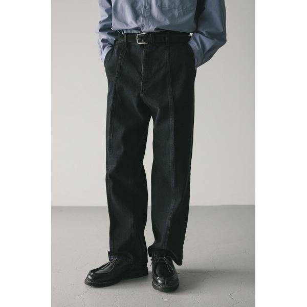 ジーンズ ブラックワイドデニム メンズ