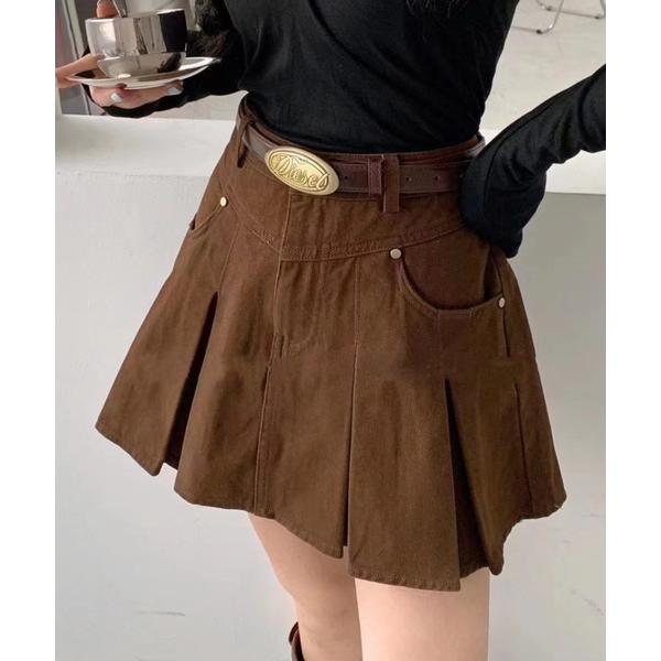 スカート スタッズY2Kプリーツスカート